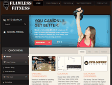 Tablet Screenshot of flawlessfitness.com
